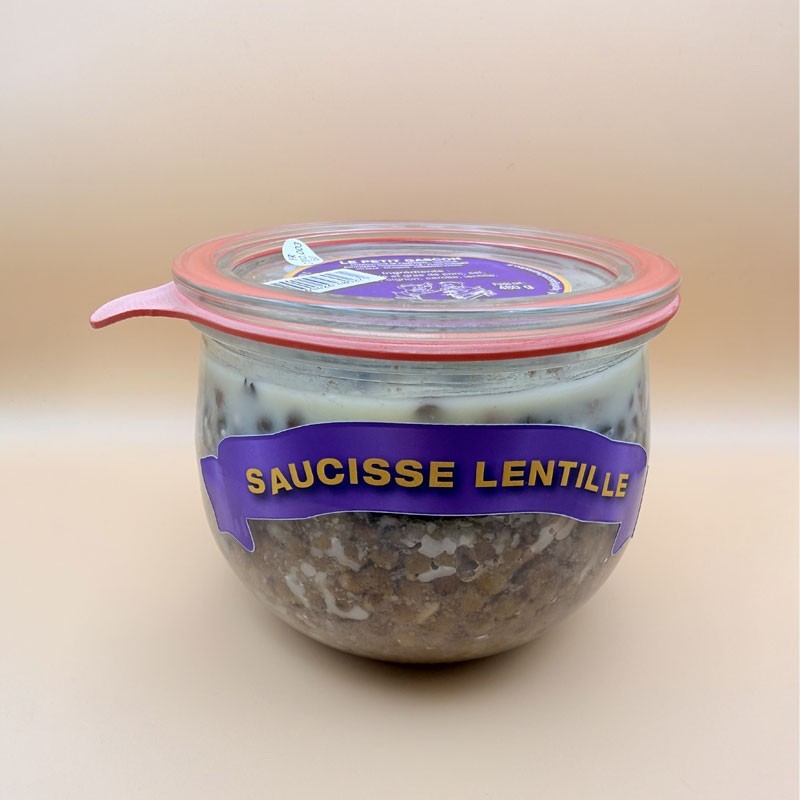 Saucisse lentille 400 gr